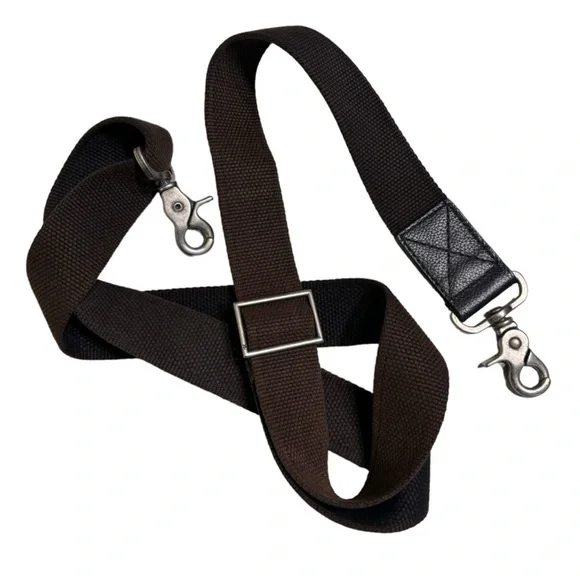 John Varvatos Dark Leather Duffel Bag - Picture 7 of 15